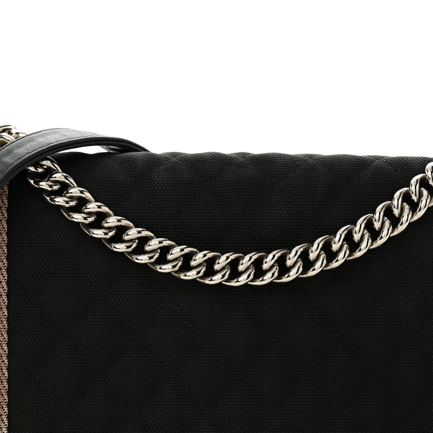 Chanel Canvas Quilted New Medium Fluo Boy Flap Black Grey Yellow 8 of 12