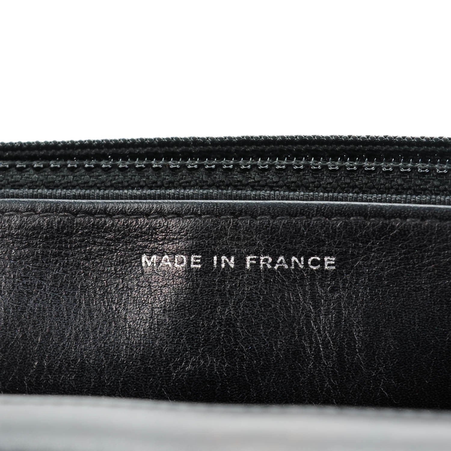 Chanel Calfskin Double Stitch Hamptons Wallet On Chain WOC Black 7 of 8