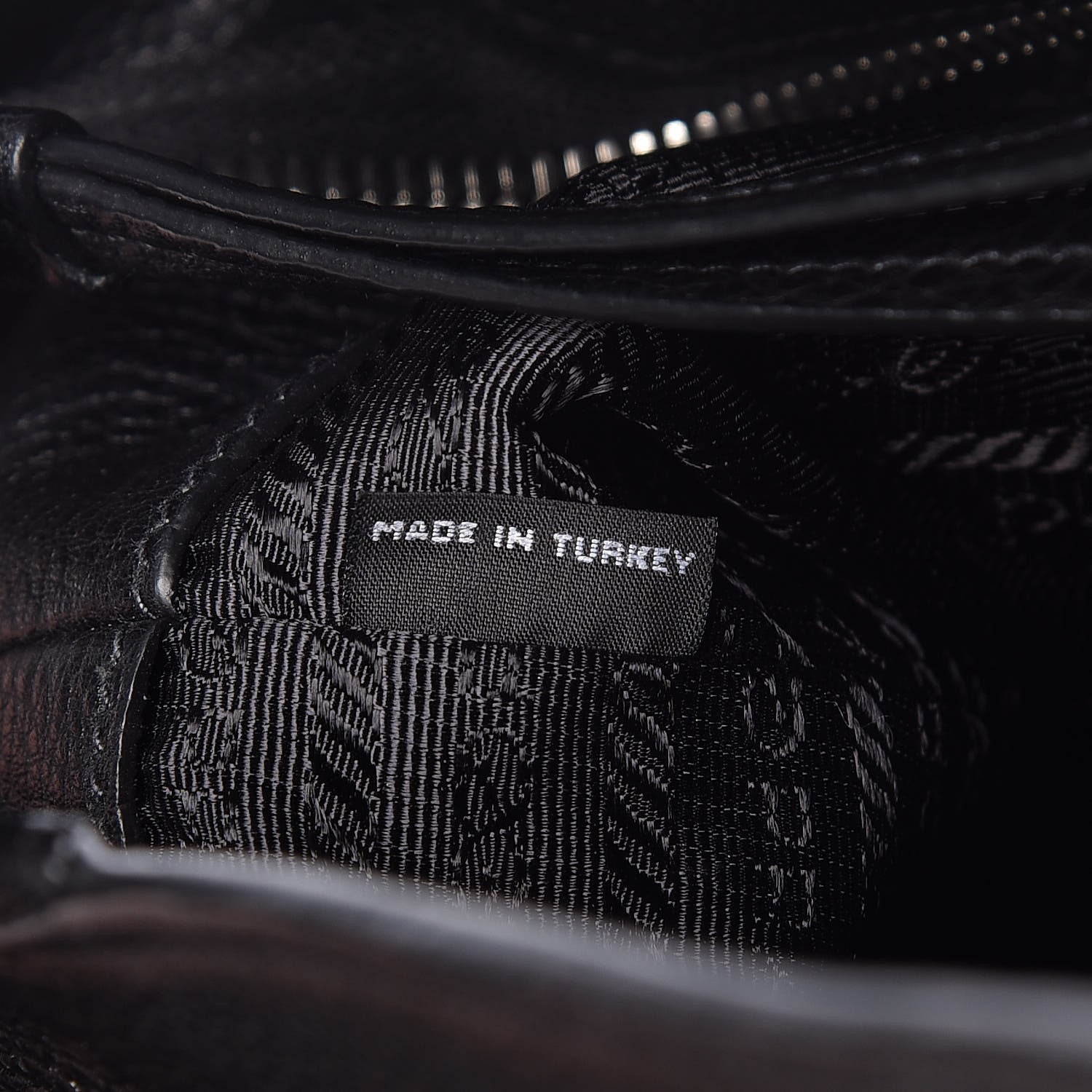 Prada Vitello Daino Zip Shopping Tote Black 7 of 11
