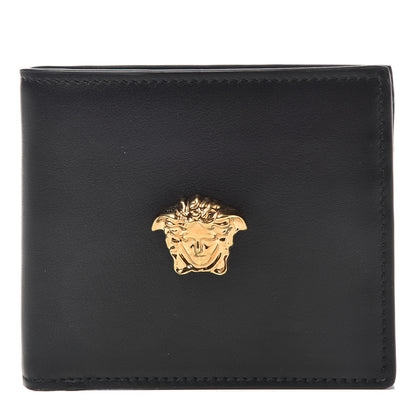 Versace Vitello Medusa Bi-Fold Wallet Black 1 of 6