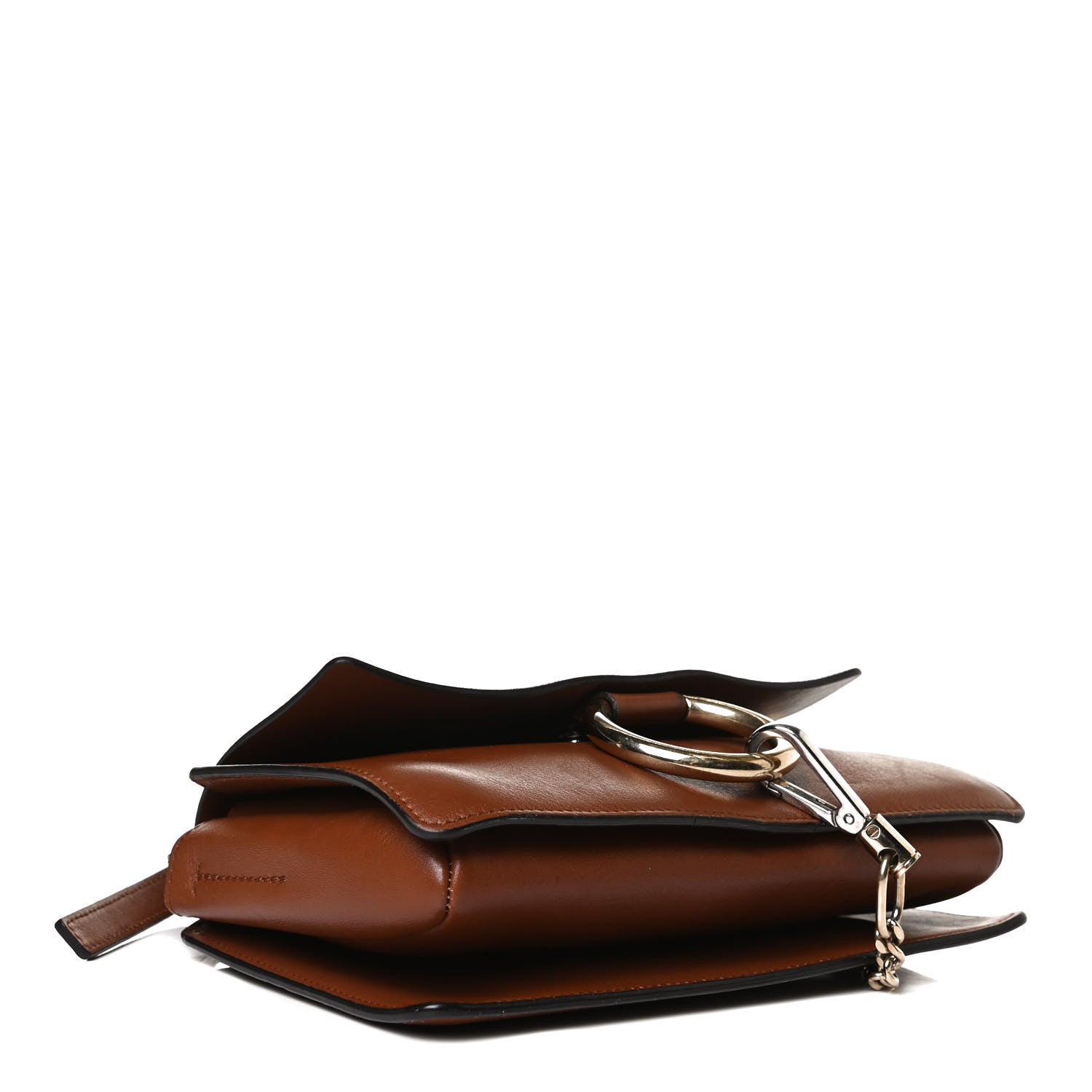 Chloe Suede Calfskin Small Faye Shoulder Bag Tobacco 4 of 16
