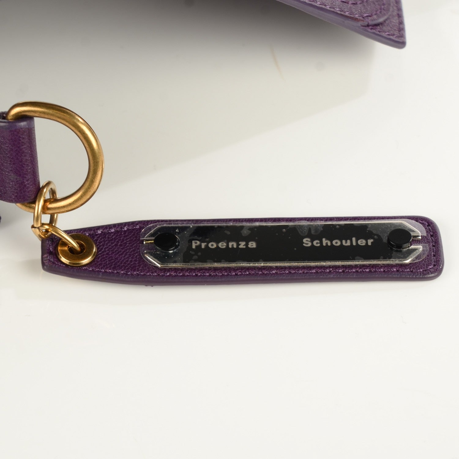 Proenza Schouler Lambskin PS1 Pouch Messenger Grape Jam 11 of 13
