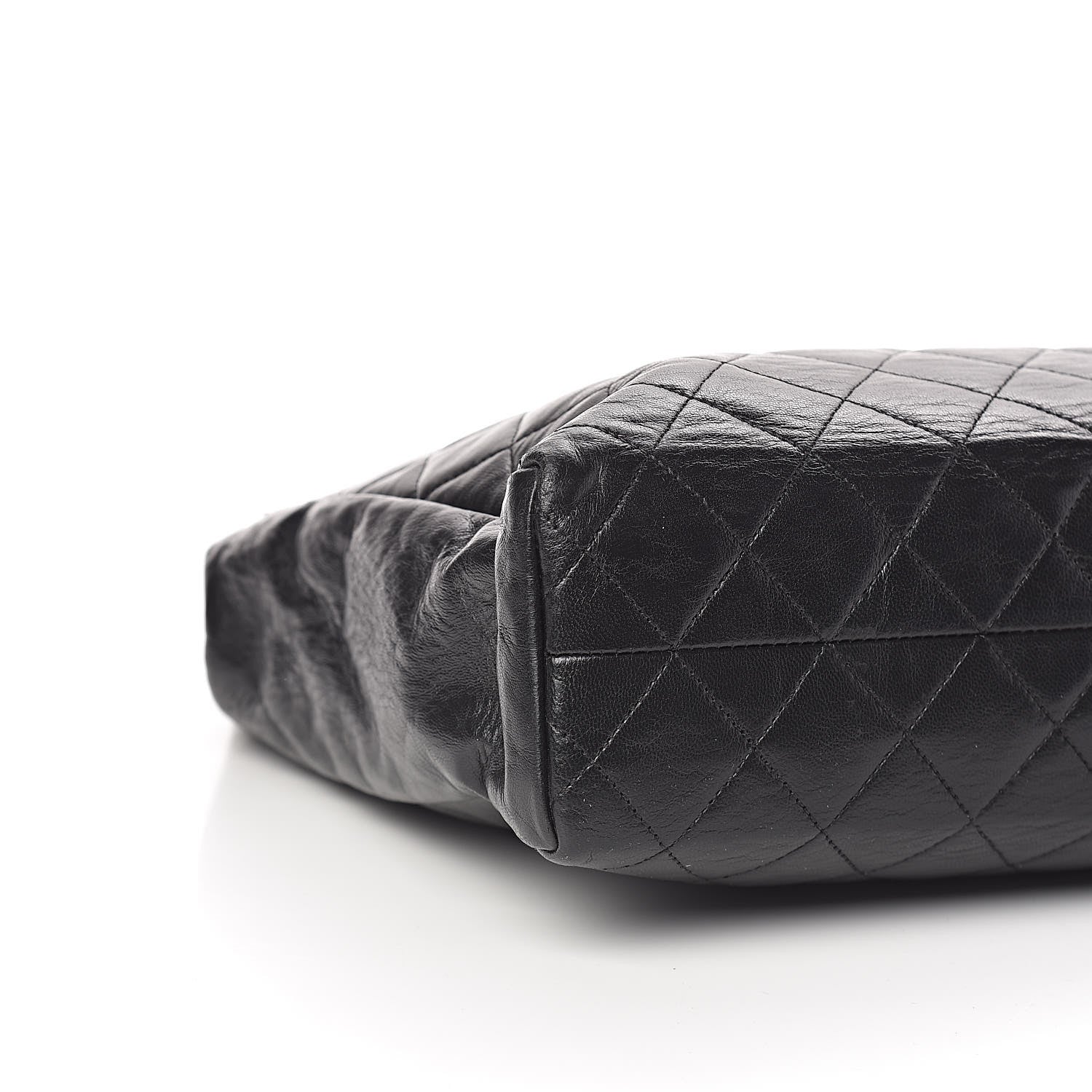 Chanel Lambskin Quilted Shopping Tote Black 9 of 11