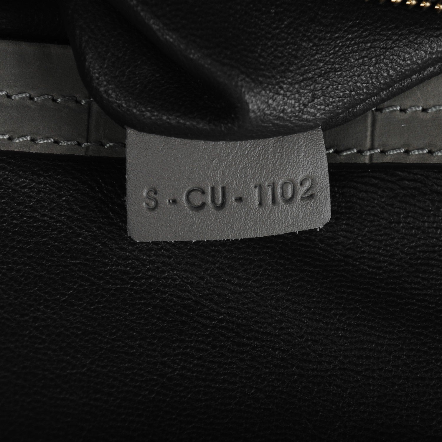 Celine Crocodile Embossed Nubuck Large Phantom Luggage Grey 8 of 8