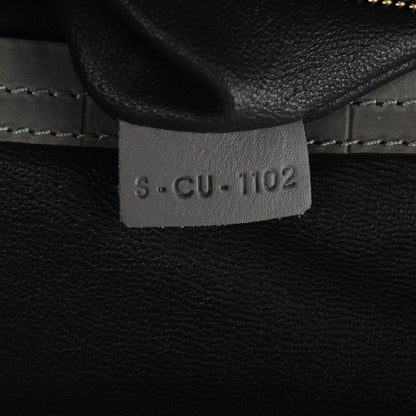 Celine Crocodile Embossed Nubuck Large Phantom Luggage Grey 8 of 8