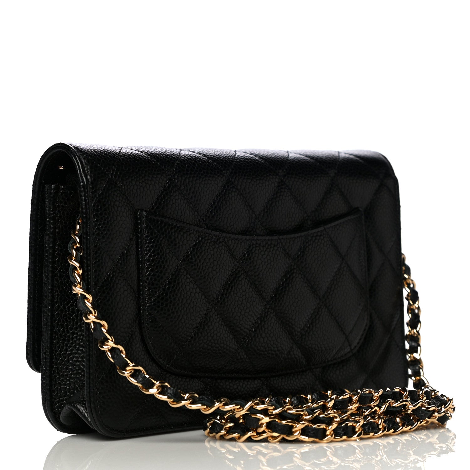 Chanel Caviar Quilted Wallet On Chain WOC Black 3 of 11