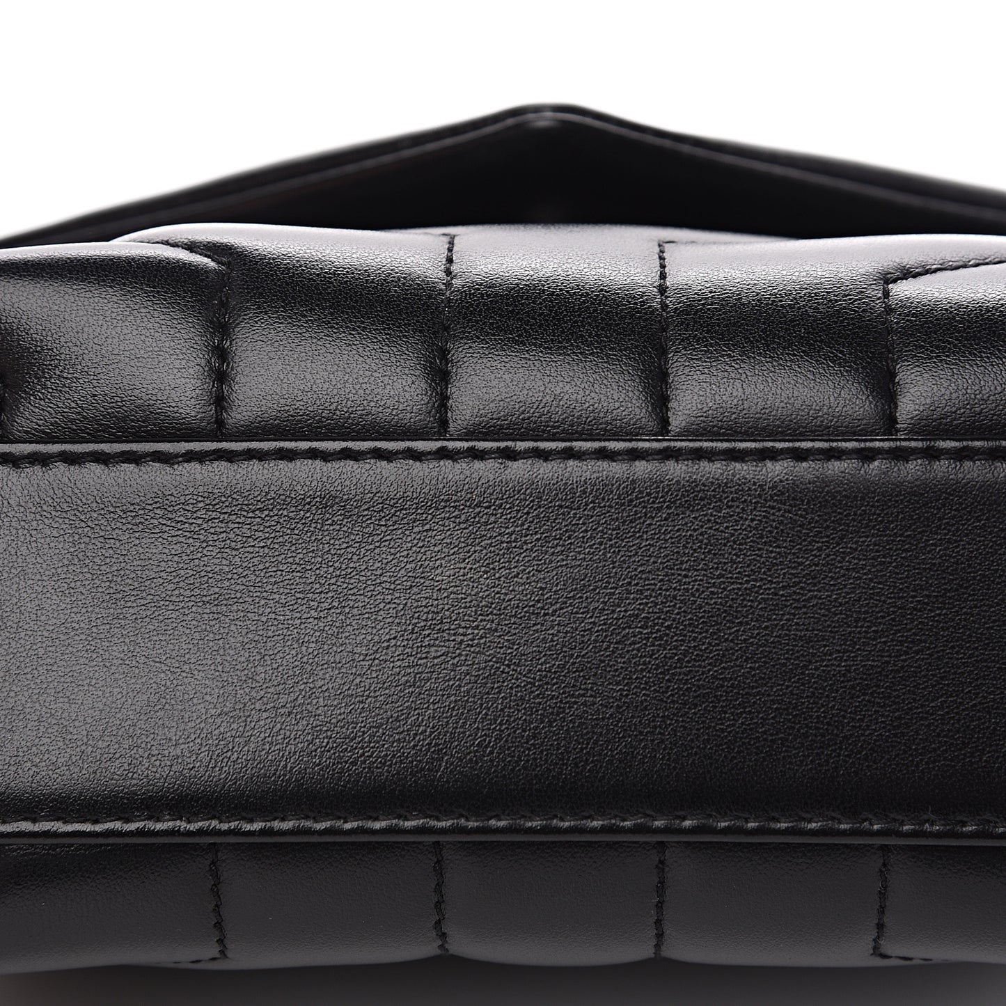 Calfskin Y Quilted Monogram Toy Loulou Crossbody Bag Black