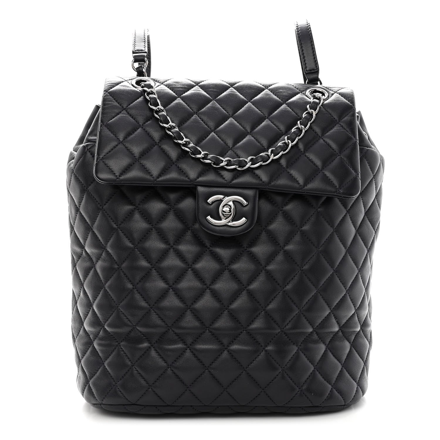 Chanel Calfskin Quilted Large Urban Spirit Backpack Dark Purple 1 of 12