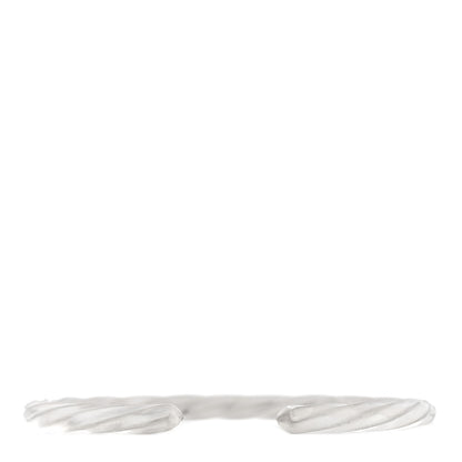 David Yurman Sterling Silver 6mm DY Helios Cuff Bracelet 2 of 3