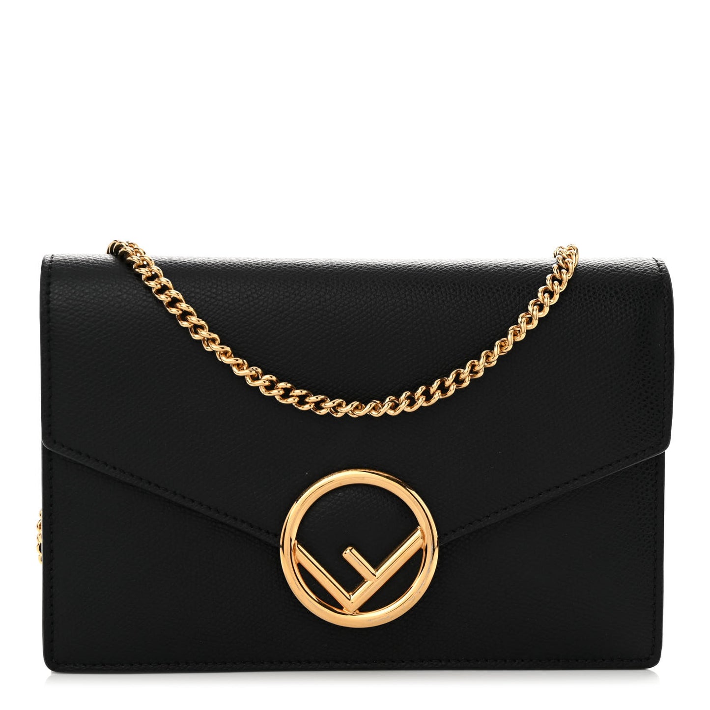 Vitello Cruise F is Fendi Medium Envelope Wallet on Chain Black