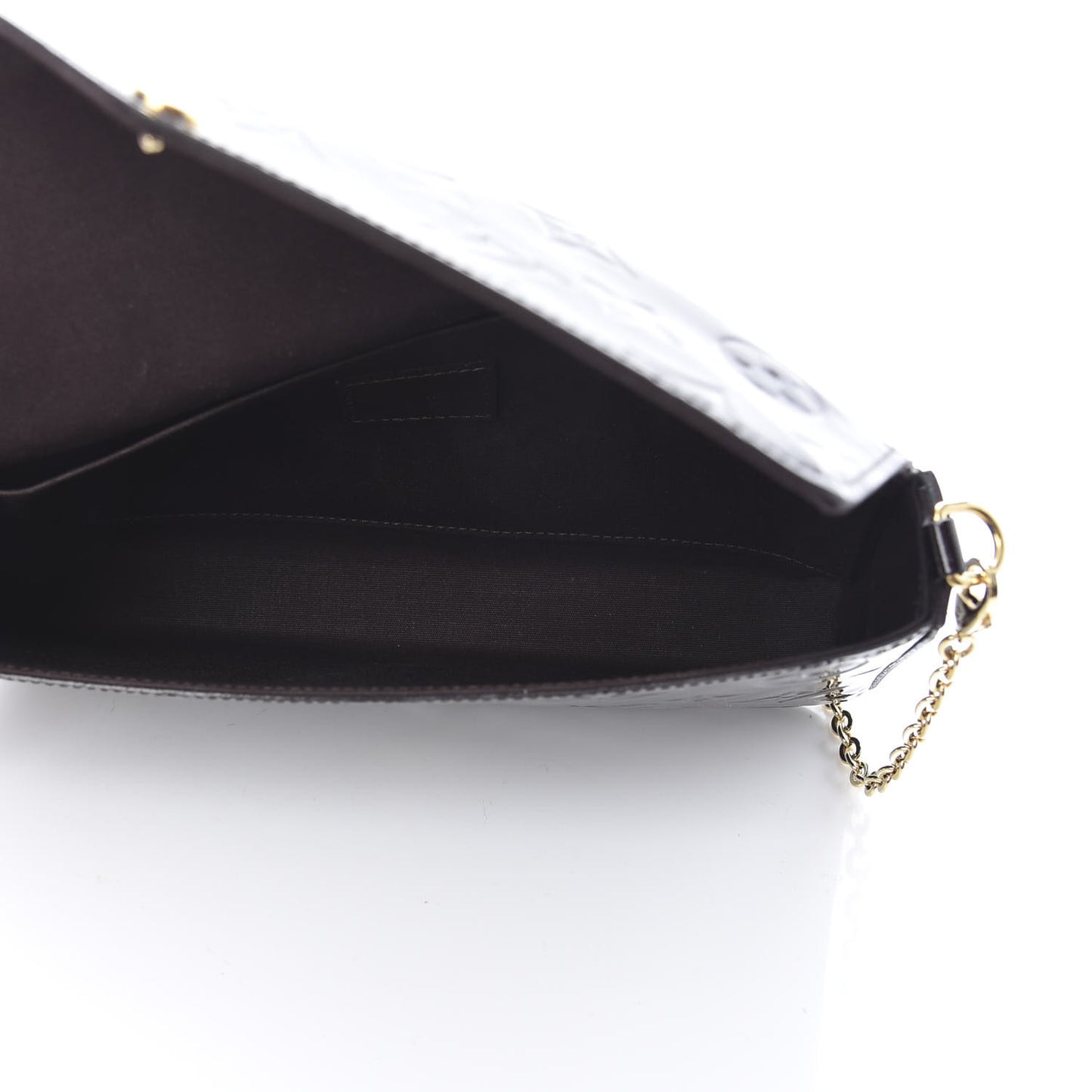 Vernis Pochette Felicie Chain Wallet Amarante