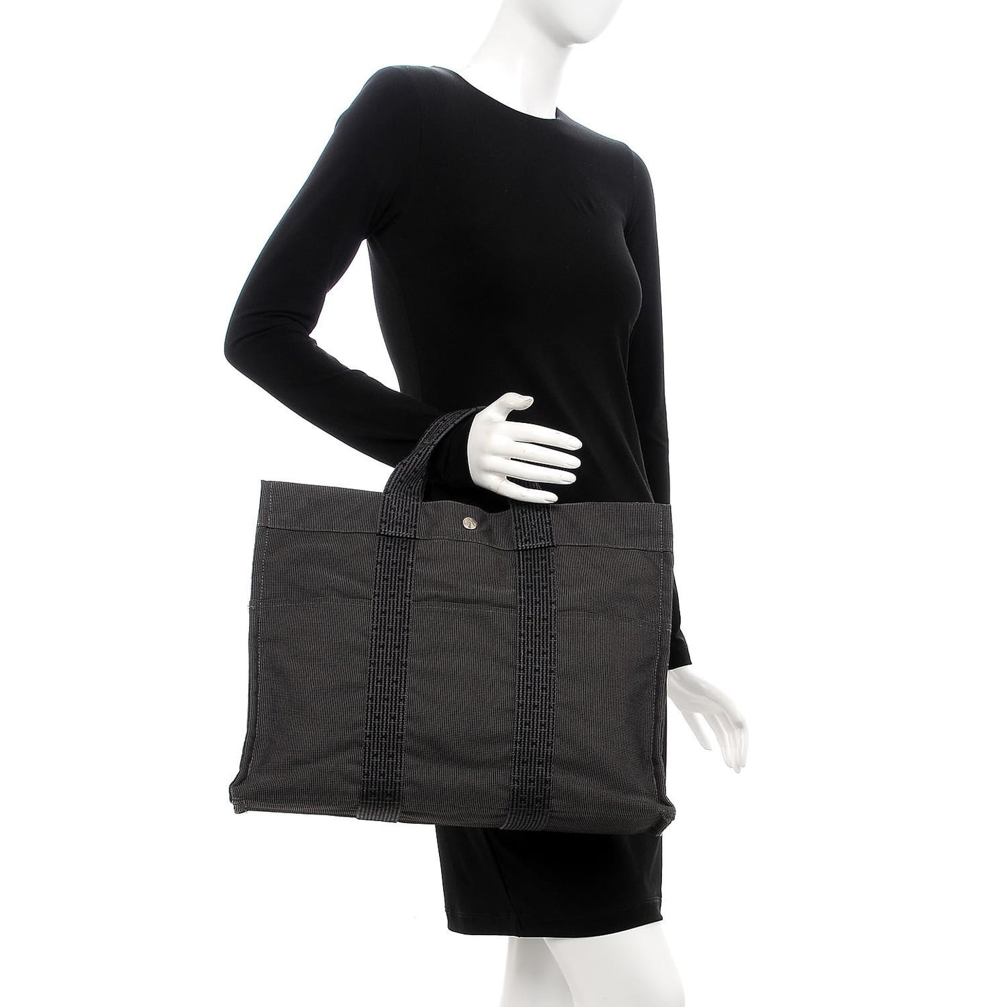 Toile Fourre Tout MM Grey Black