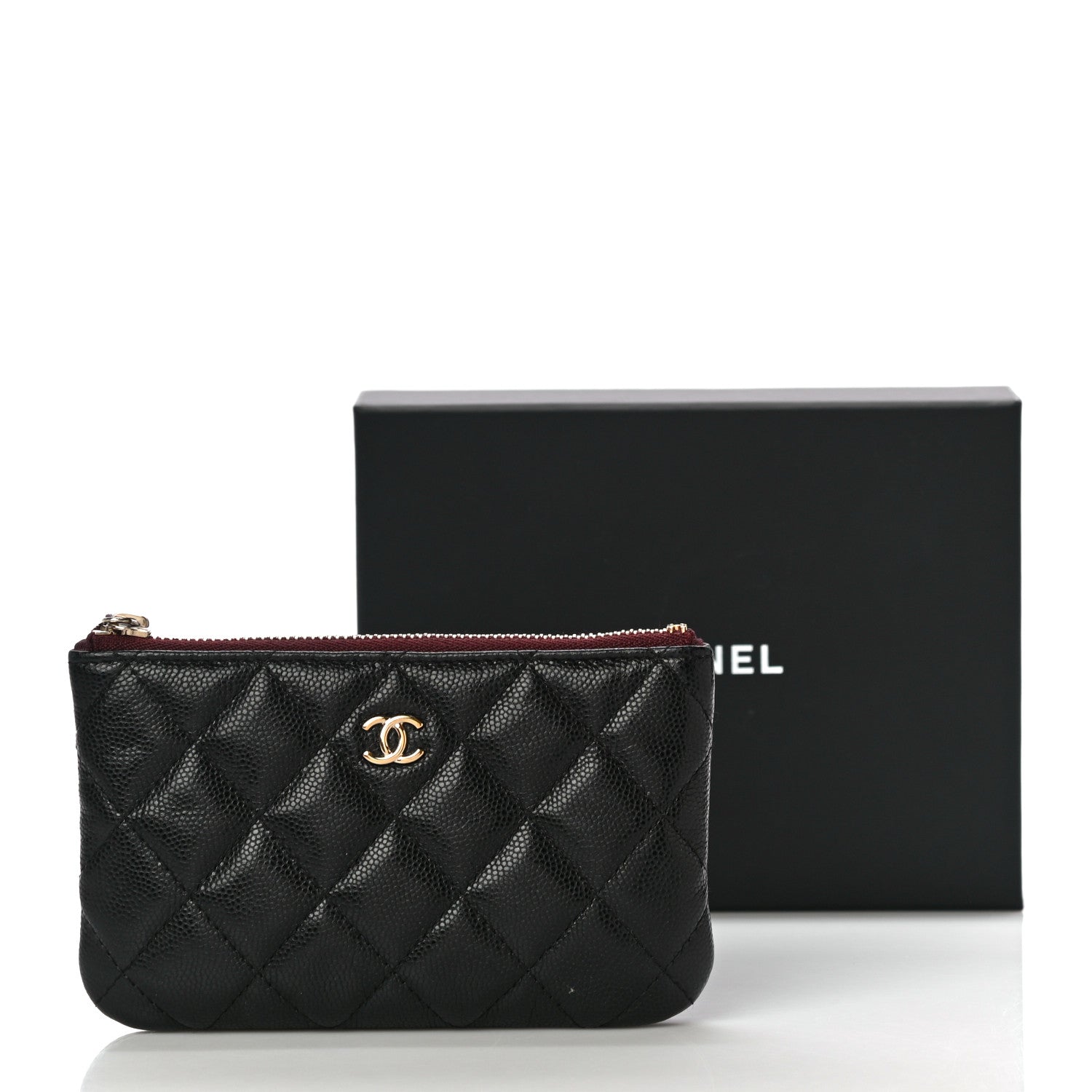 Chanel Caviar Quilted Small Cosmetic Case Black 15 of 15