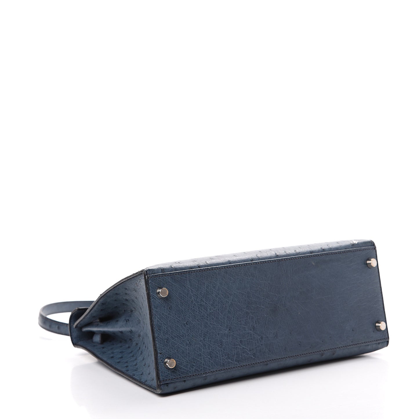 Ostrich Kelly Sellier 28 Bleu Roi
