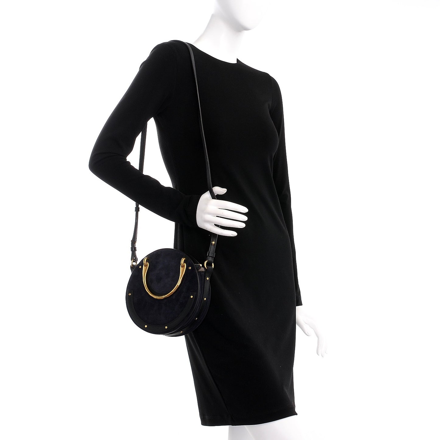 Calfskin Suede Small Pixie Bag Full Blue