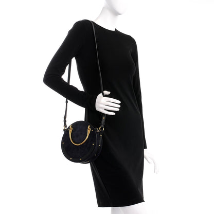 Chloe Calfskin Suede Small Pixie Bag Full Blue 2 of 7