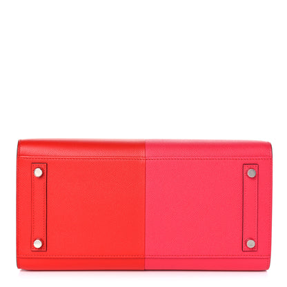 Hermes Epsom Casaque Birkin Sellier 30 Rouge Coeur Rose Extreme Bleu Zanzibar 6 of 35