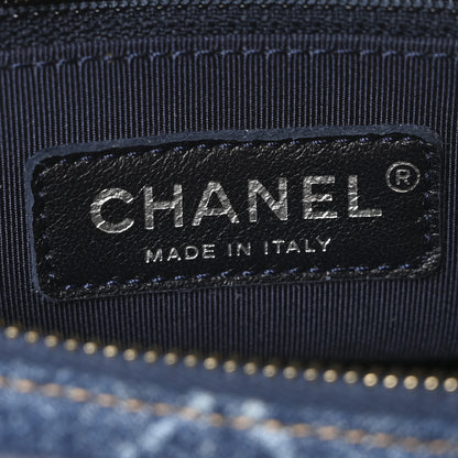 Chanel Denim Calfskin Medium Gabrielle Hobo Blue 6 of 10