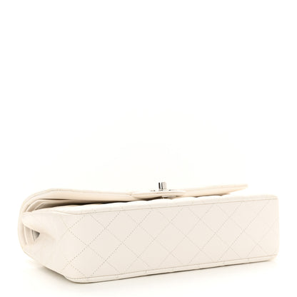 Chanel Caviar Quilted Medium Double Flap White 4 of 12