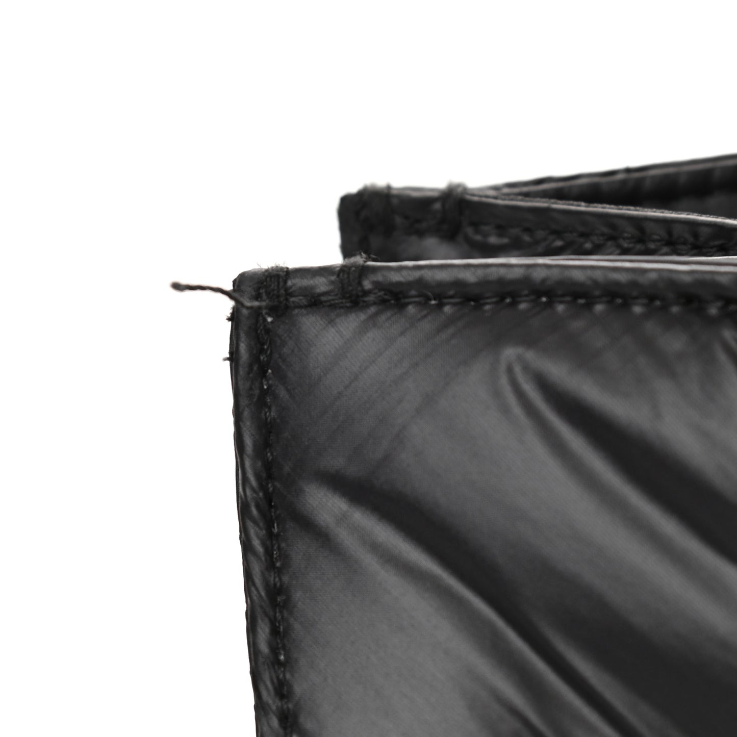 Nylon Medium Puff Shopping Bag Black