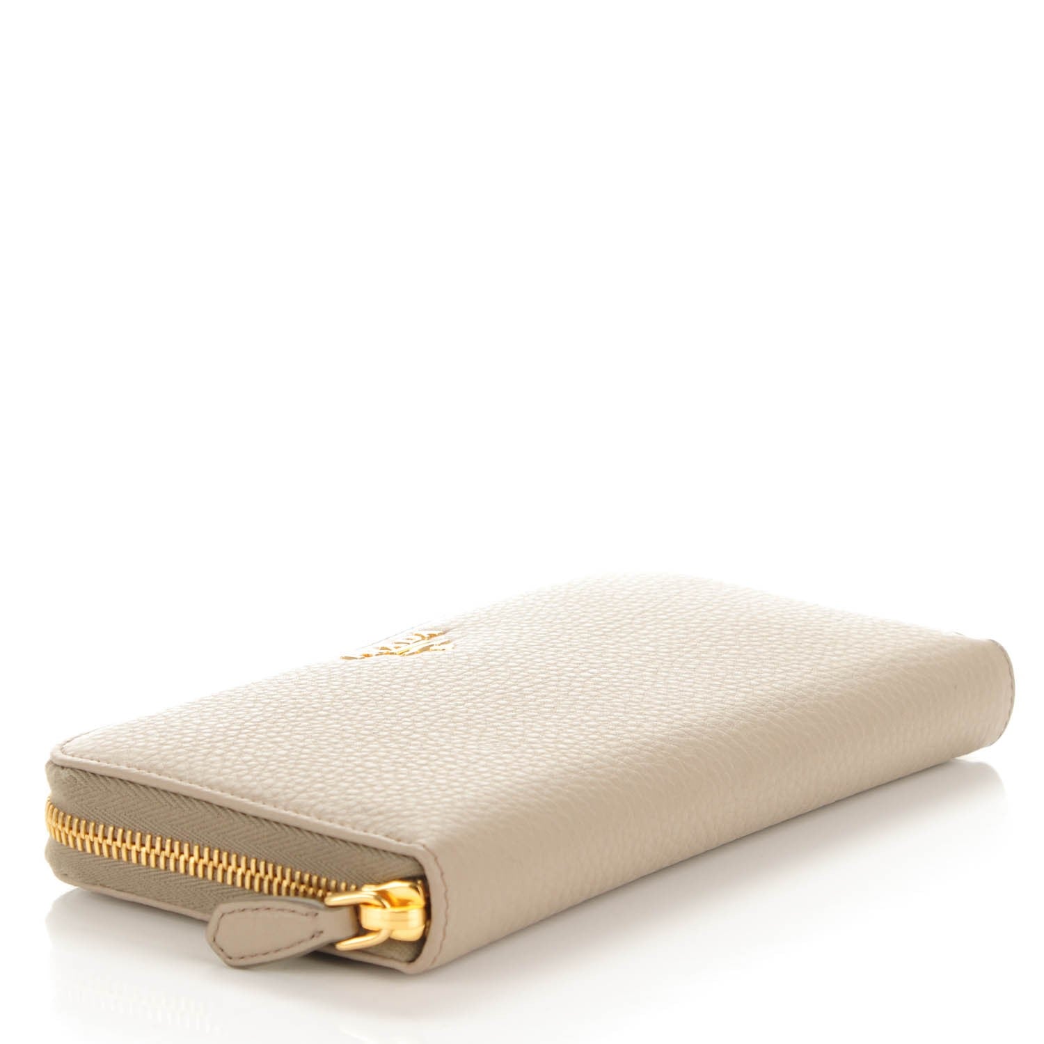 Prada Vitello Phenix Zip Around Wallet Pomice 4 of 7