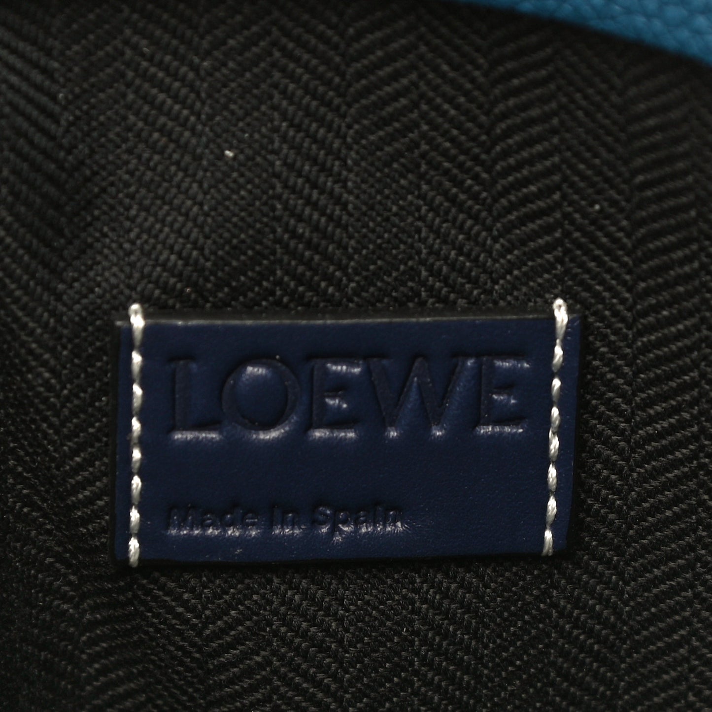 Calfskin T Pouch Blue