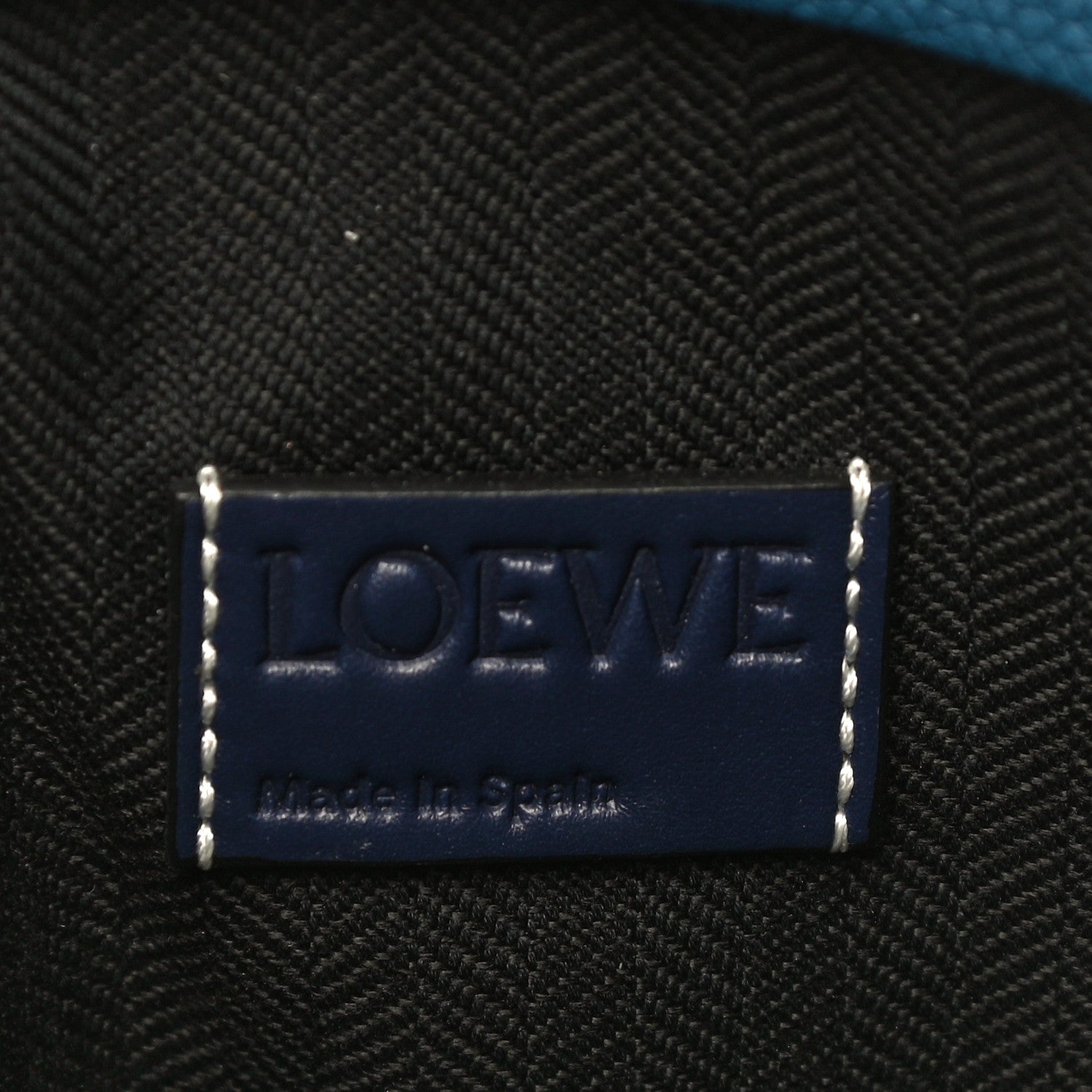 Loewe Calfskin T Pouch Blue 6 of 11