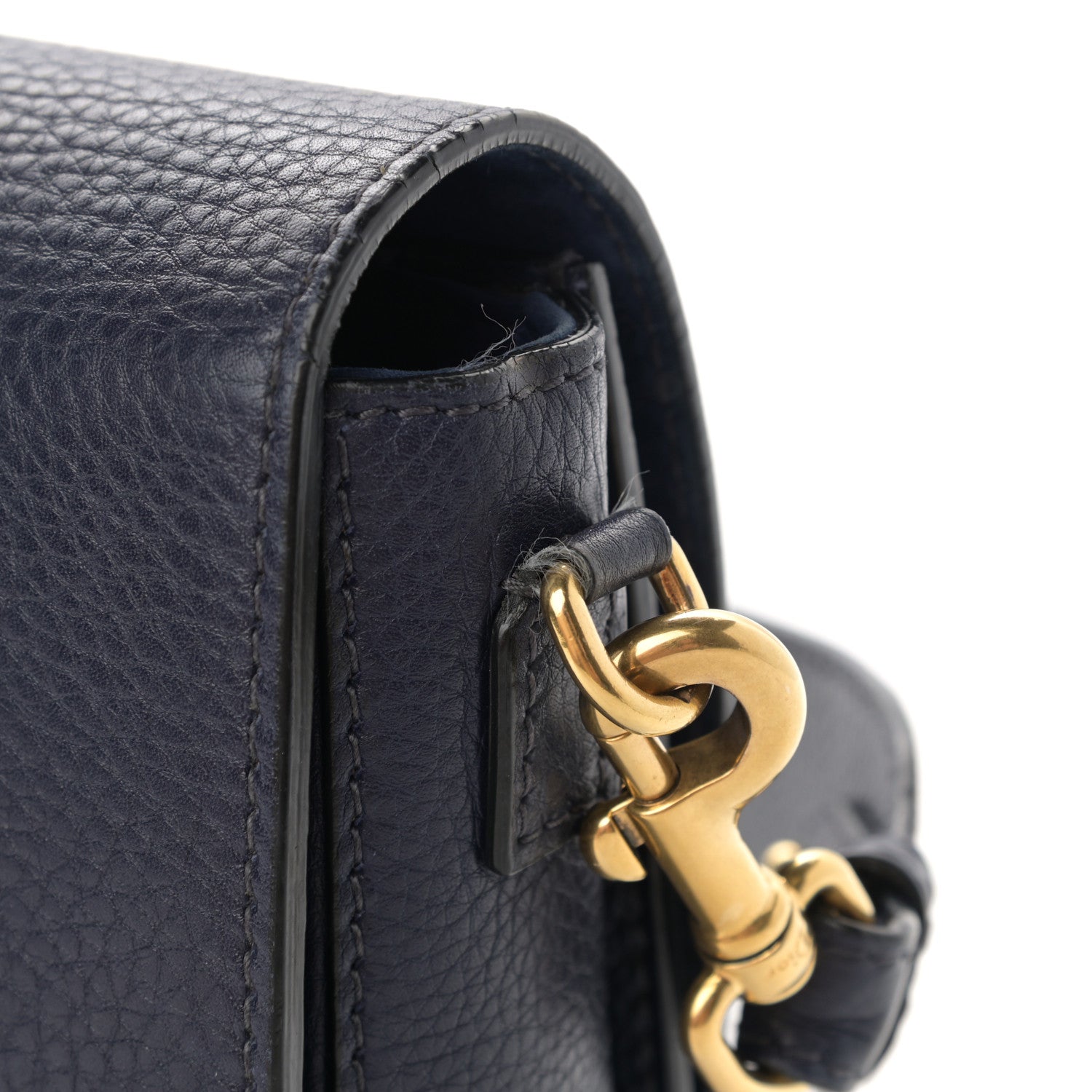 Christian Dior Grained Calfskin Dio(r)evolution Flap Bag Navy Blue 17 of 18