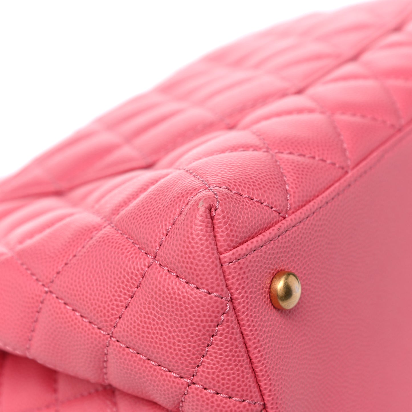 Caviar Quilted Small Coco Handle Flap Pink