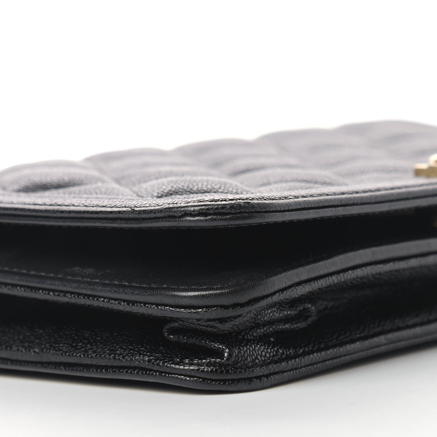 Chanel Caviar Quilted Boy Wallet On Chain WOC Black 8 of 12