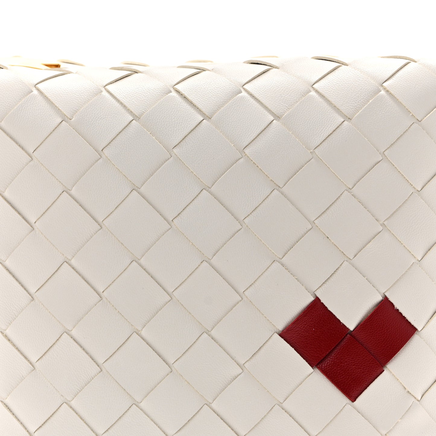 Nappa Intrecciato Heart Candy Wallace White