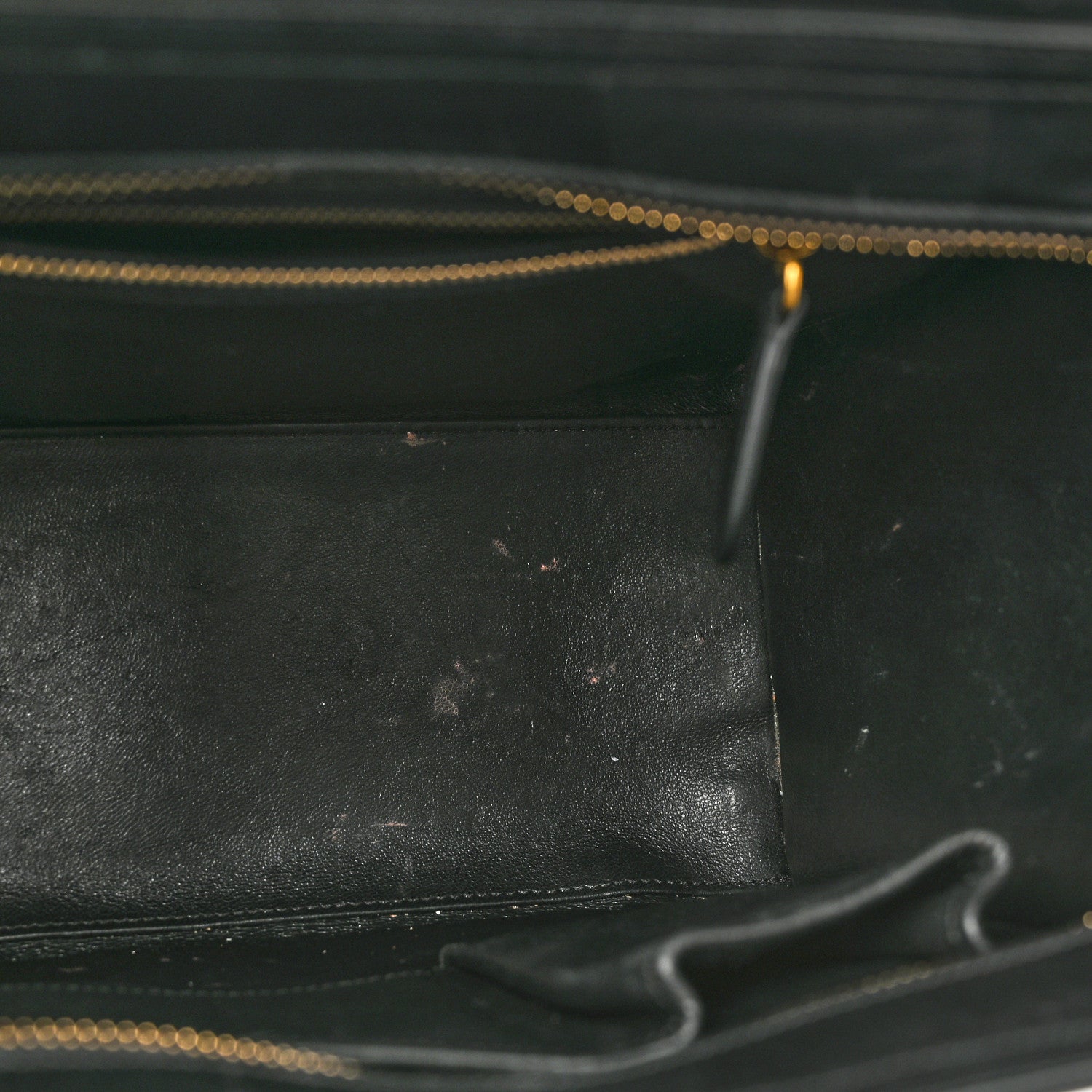 Celine Calfskin Micro Bi-Color Luggage Black White 11 of 11