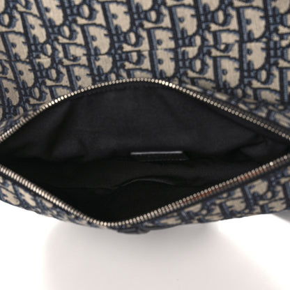 Christian Dior Oblique Mens Saddle Bag Blue 5 of 14