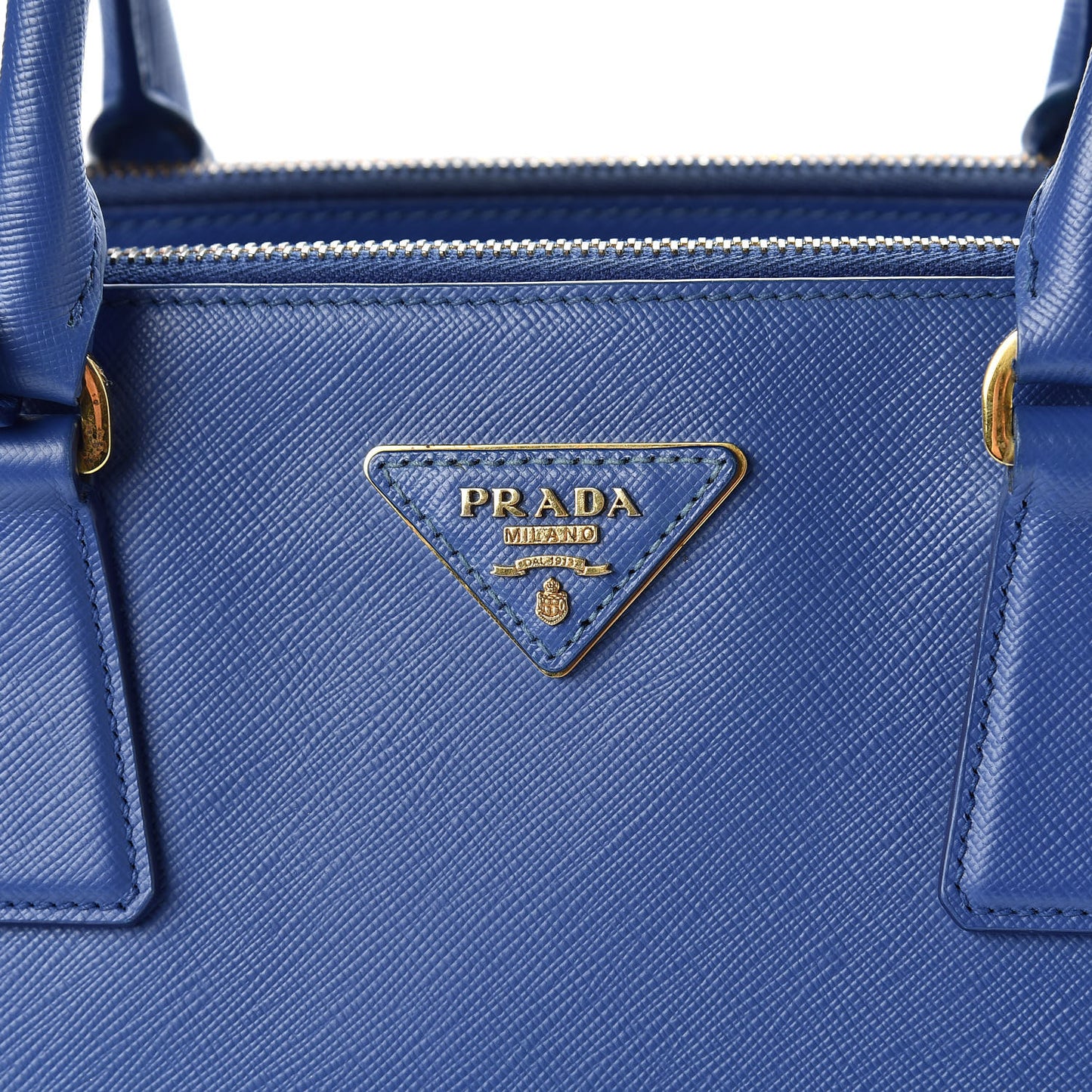 Saffiano Small Galleria Double Zip Tote Bluette