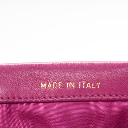 Chanel Caviar CC Flap Clutch Wallet Pink 7 of 7