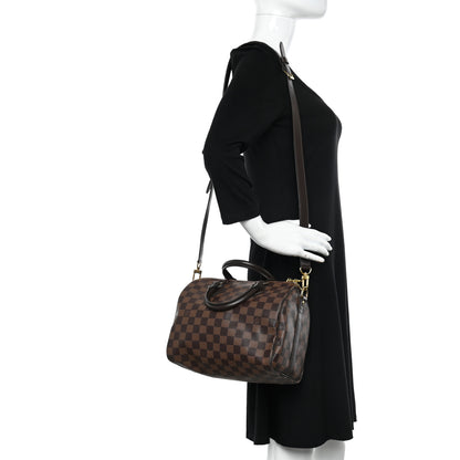 Louis Vuitton Damier Ebene Speedy Bandouliere 25 3 of 10
