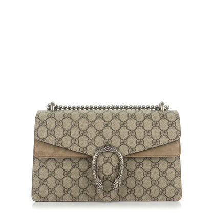 Gucci GG Supreme Monogram Small Dionysus Shoulder Bag Taupe 1 of 8