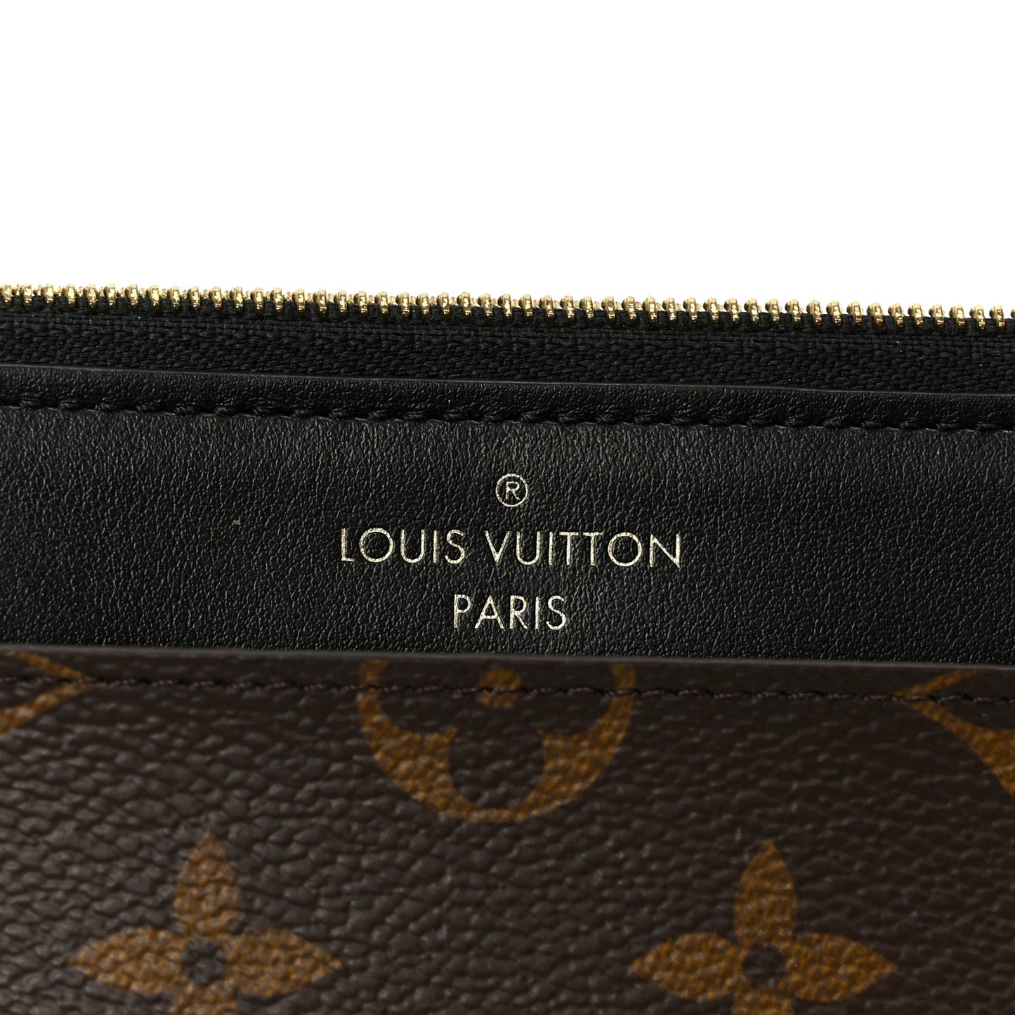 Monogram Slim Purse Black