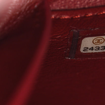 Chanel Calfskin Quilted Straight Lined Flap Purple 9 of 18