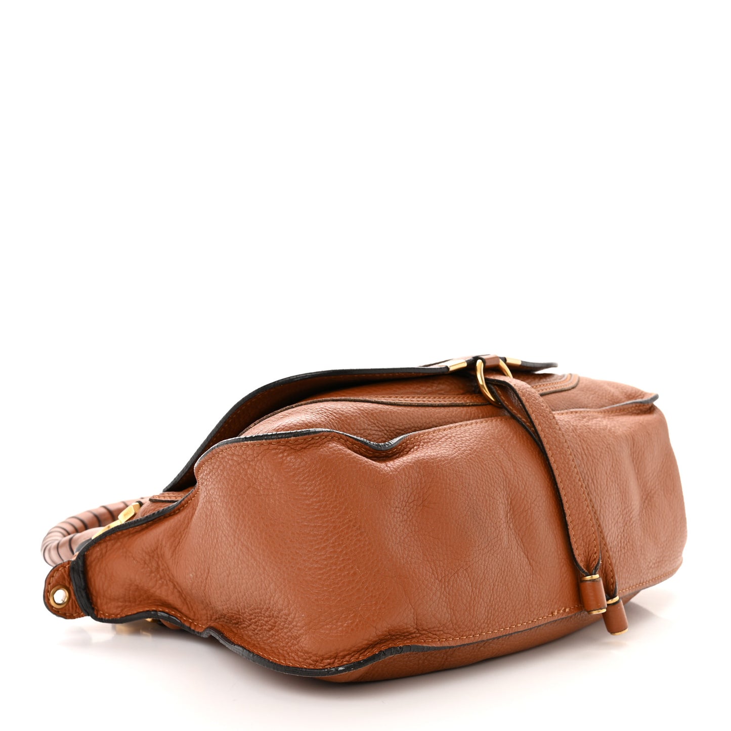 Calfskin Medium Marcie Satchel Tan