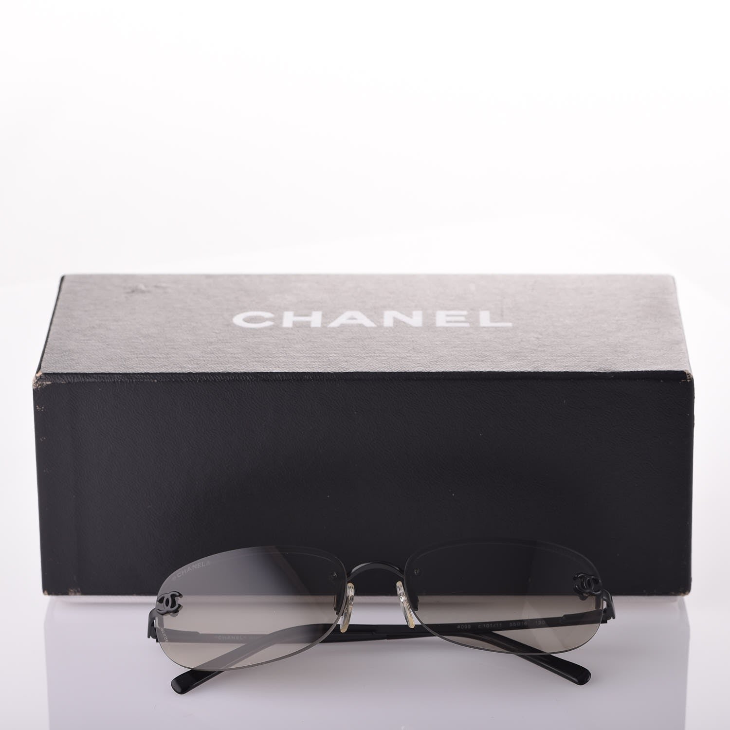 Chanel Metal CC Frameless Sunglasses 4099 Black 8 of 8