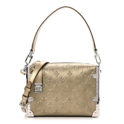 Louis Vuitton Calfskin Debossed Monogram Side Trunk Light Gold 1 of 9