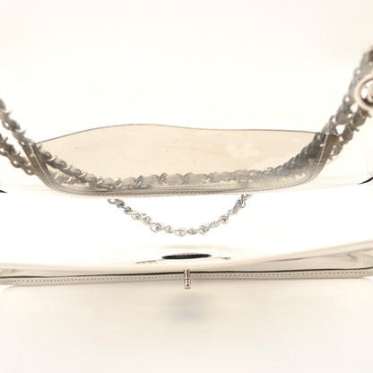 Chanel Lambskin Vinyl Large Naked Flap Silver 5 of 10