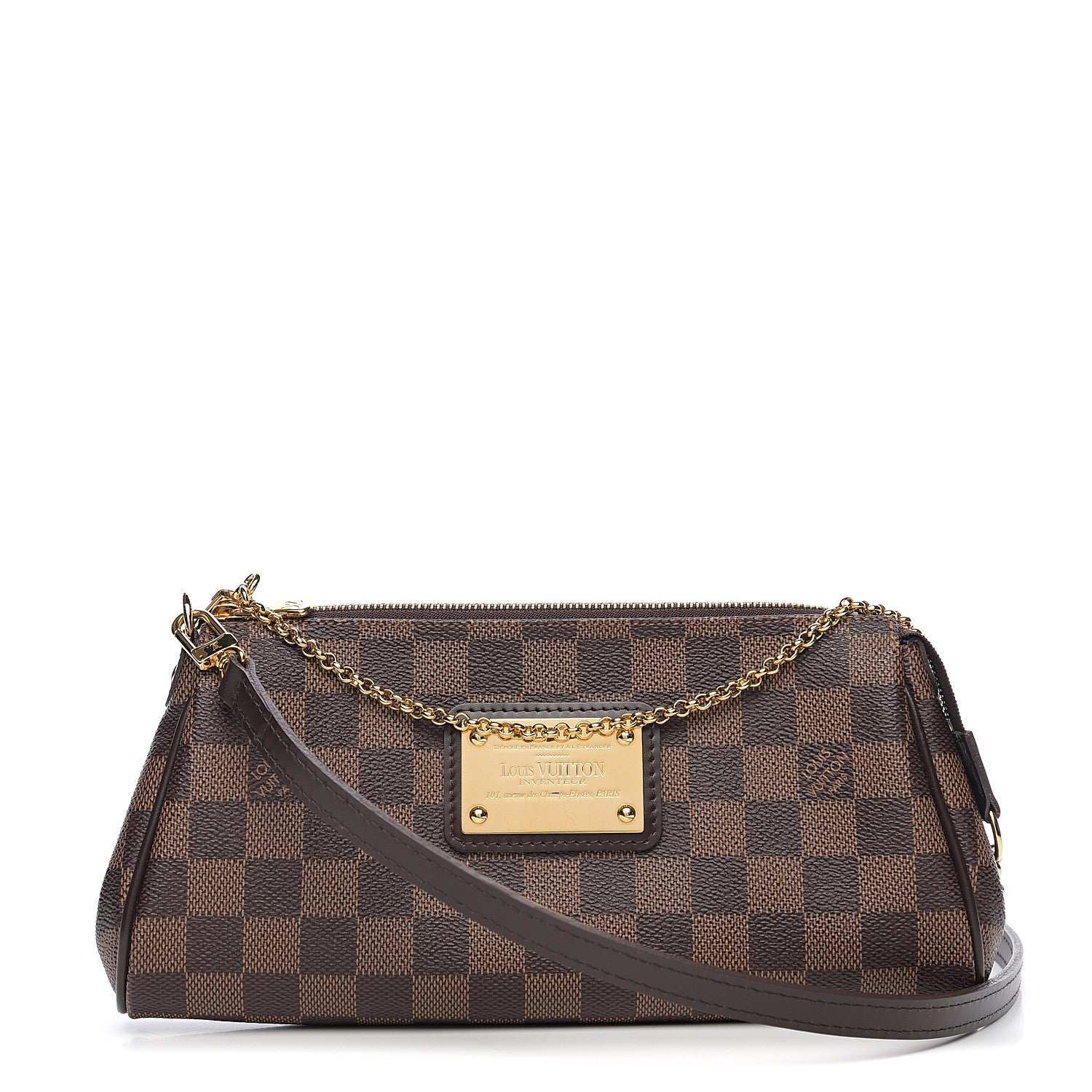 Louis Vuitton Damier Ebene Eva Clutch 1 of 9