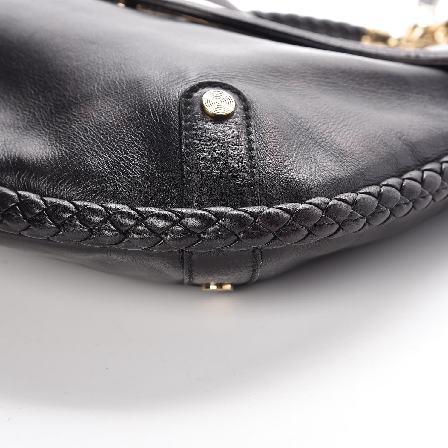 Gucci Calfskin Britt Tassel Shoulder Bag Black 9 of 10