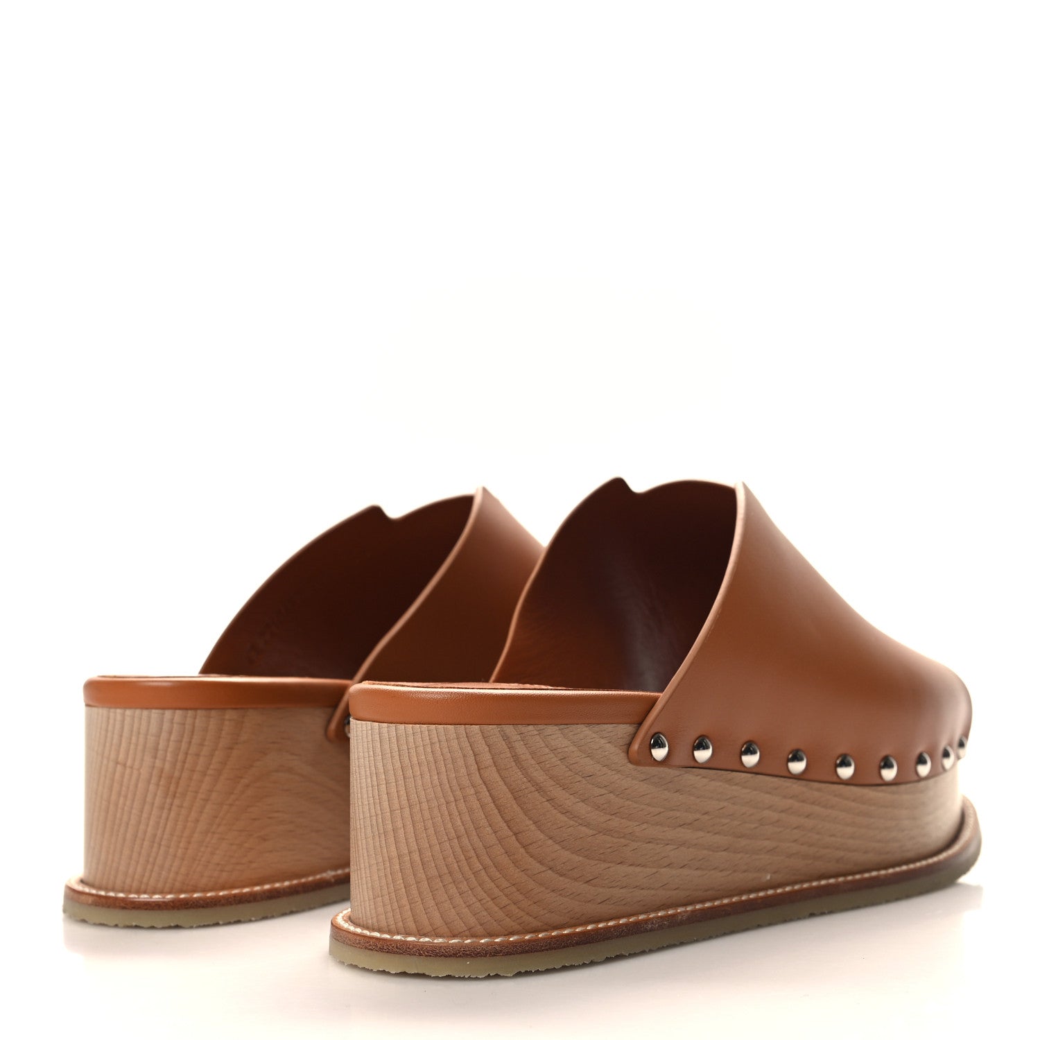 Hermes Calfskin Ellipse Mules 36 Marron Glaise 4 of 8