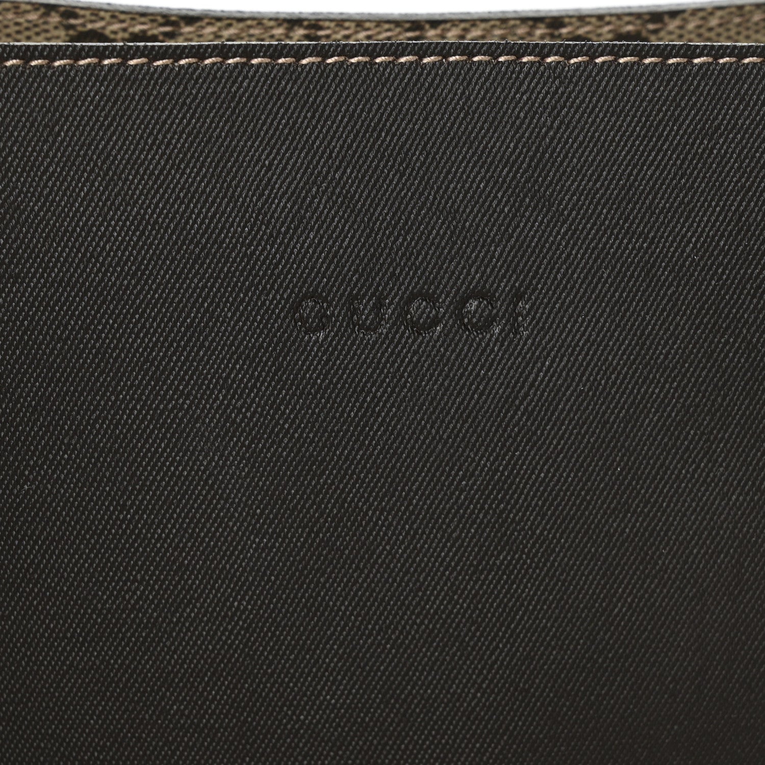 Gucci Calfskin GG Supreme Monogram Medium Reversible Tote Dark Brown 11 of 13