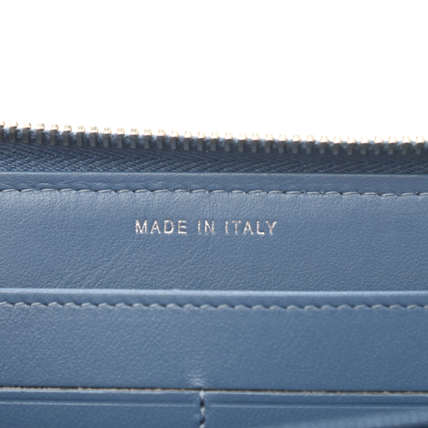 Canvas Deauville Large Zip Around Wallet Blue