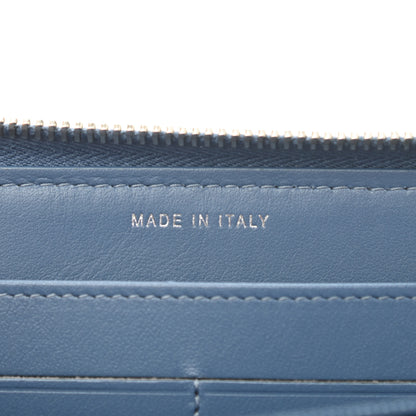 Chanel Canvas Deauville Large Zip Around Wallet Blue 7 of 8