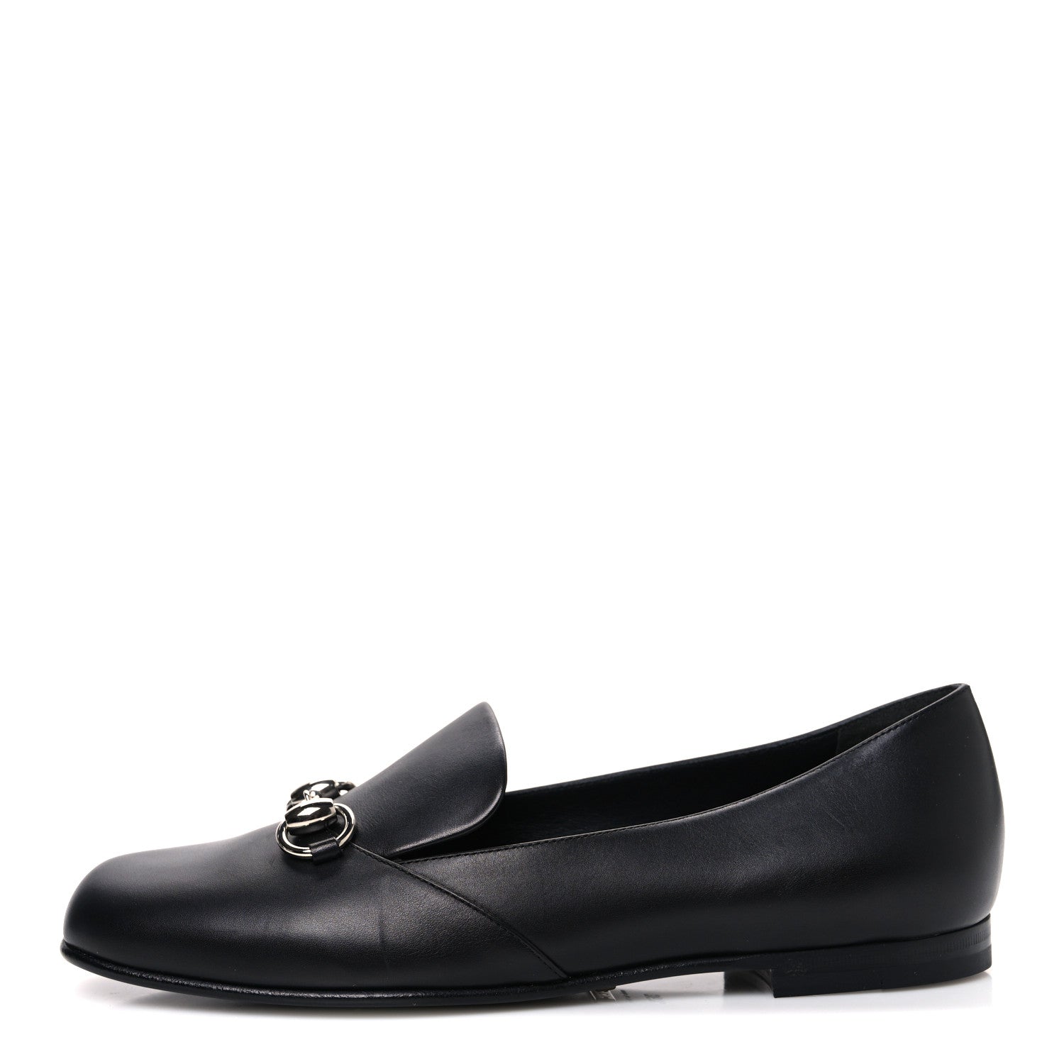 Gucci Calfskin Horsebit Loafers 36.5 Black 1 of 11